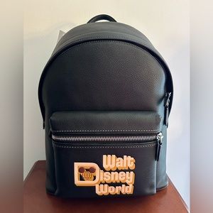 NEW Disney x Coach Leather Backpack